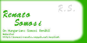 renato somosi business card